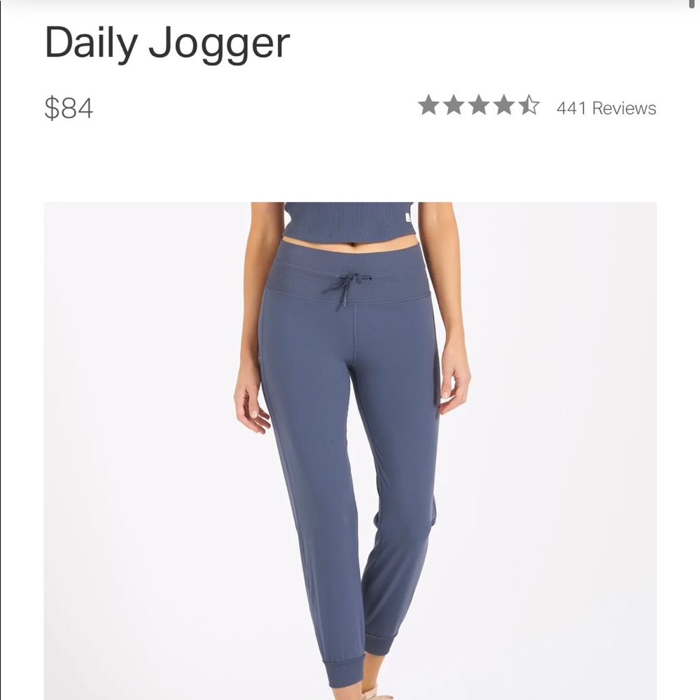 Vuori joggers. Daily joggers.